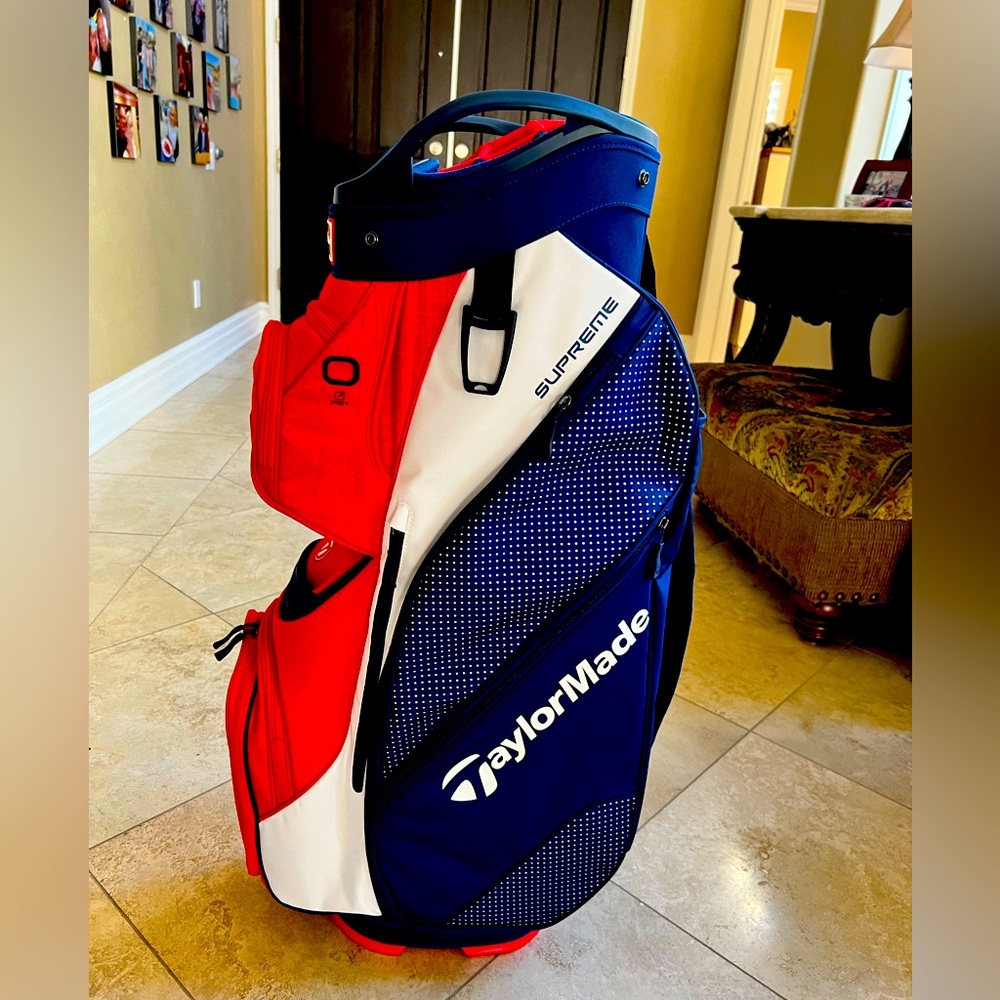 Brand new custom-made Taylor Made golf bag.